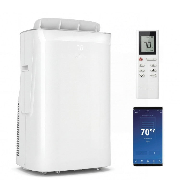 15000 BTU Inverter Portable Air Conditioner Smart Wifi Enabled Cooling and Heating Unit - 11