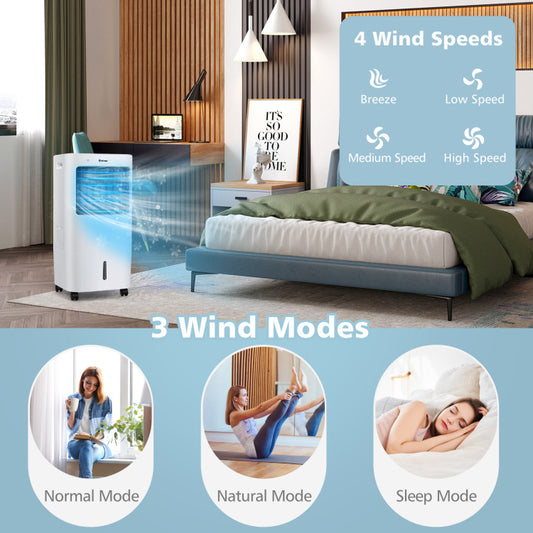 3-in-1 Evaporative Portable Air Cooler Fan with Remote Control - 2