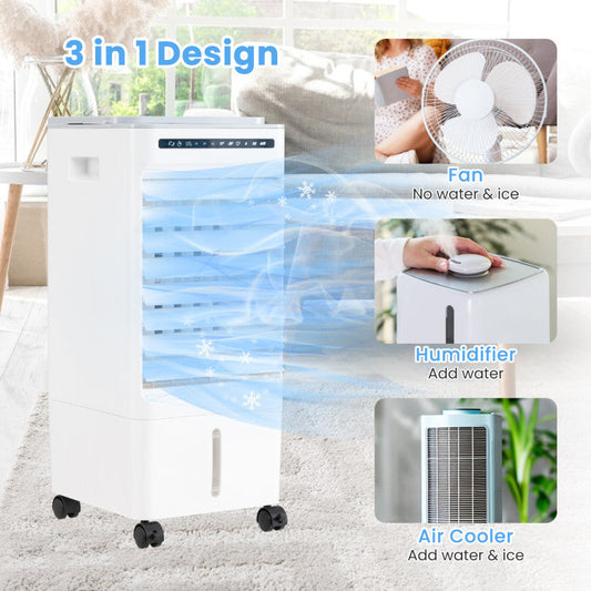 3-in-1 Evaporative Portable Air Cooler with 3 Modes and Remote Control
