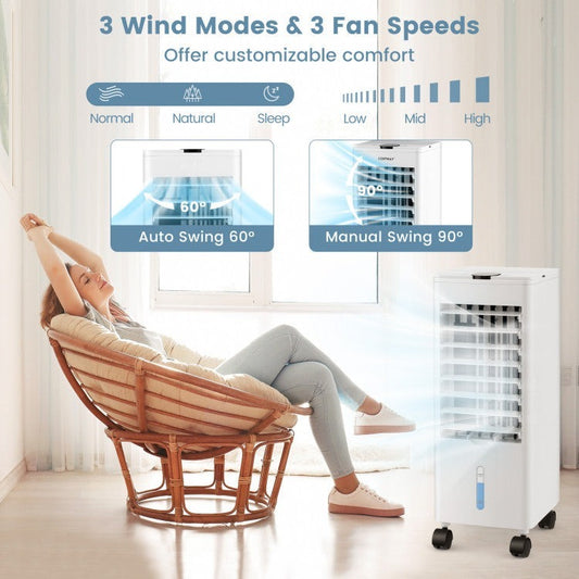 3-in-1 Evaporative Air Cooler with Remote for Home Office