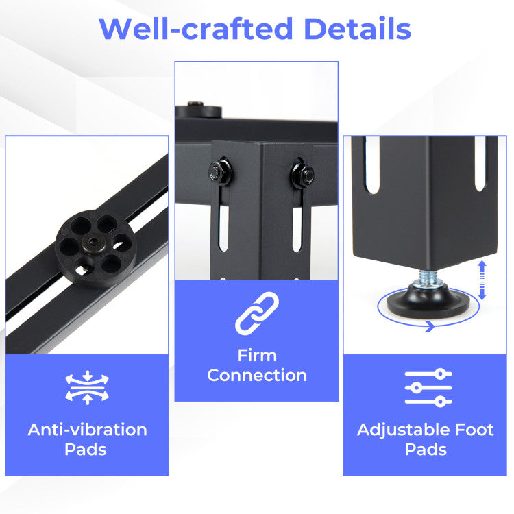 Mini Split Ground Stand Adjustable for 9000-36000 BTU Ductless Air Conditioners Heat Pump - 10