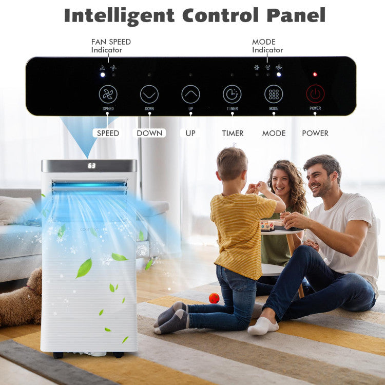 10000 BTU(Ashrae) 3-in-1 Portable Air Conditioner with Remote Control - 5