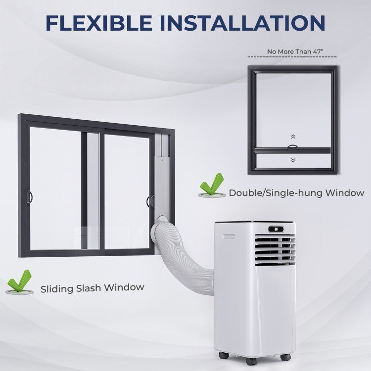 10000 BTU 4-in-1 Portable Air Conditioner with Dehumidifier and Fan Mode - 11
