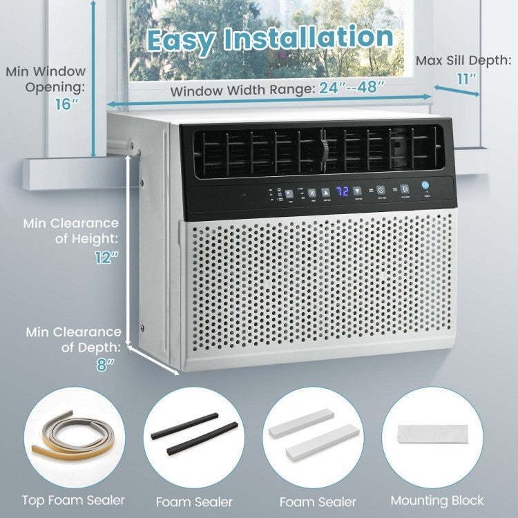 10000/12000 BTU(Ashrae) Window Air Conditioner with Handy Remote - 9