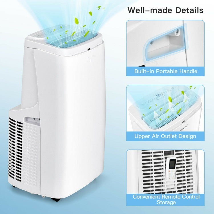 9000 BTU(Ashrae) 3-in-1 Portable Air Conditioner with Remote Control - 11