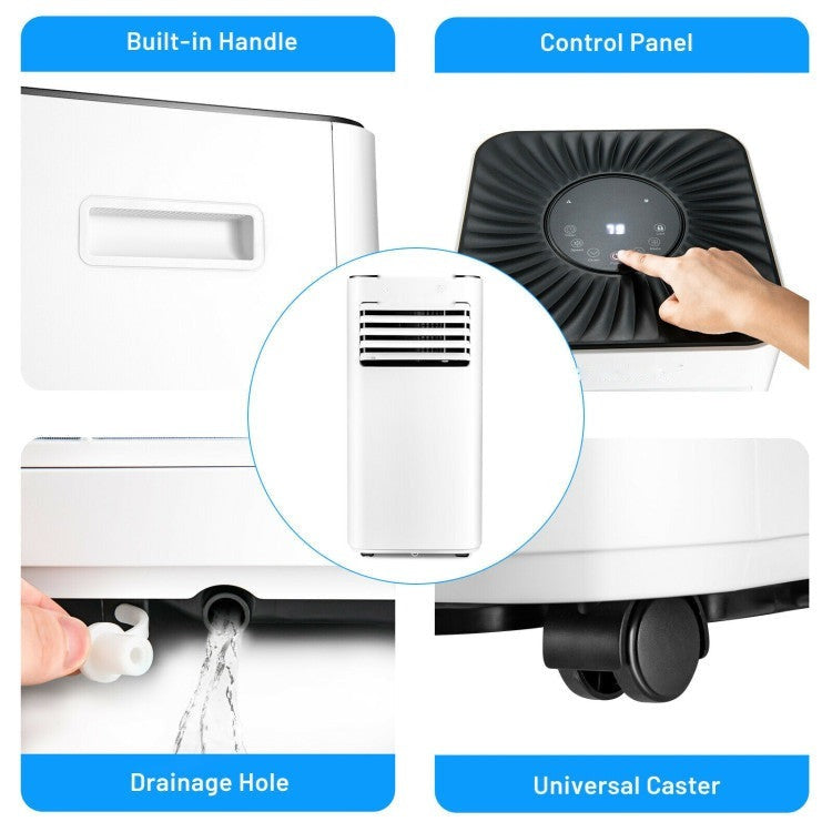 10000 BTU Portable Evaporative Air Cooler Dehumidifier with 24H Timer - 10