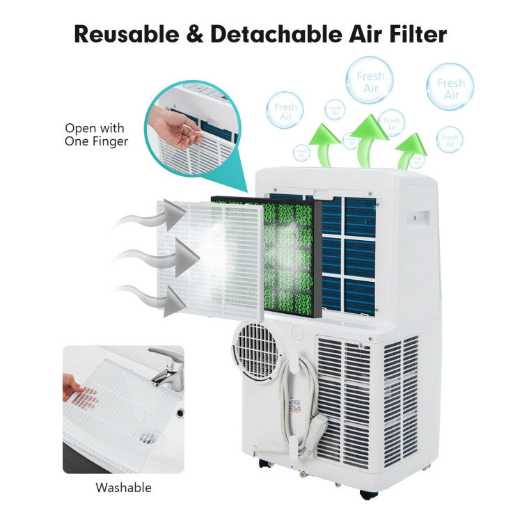 12000 BTU(Ashrae) Portable Air Conditioner with Smart App Control - 11
