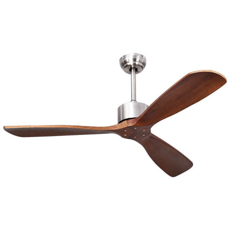 52 Inch Modern Ceiling Fan No Light with Remote Control - 11