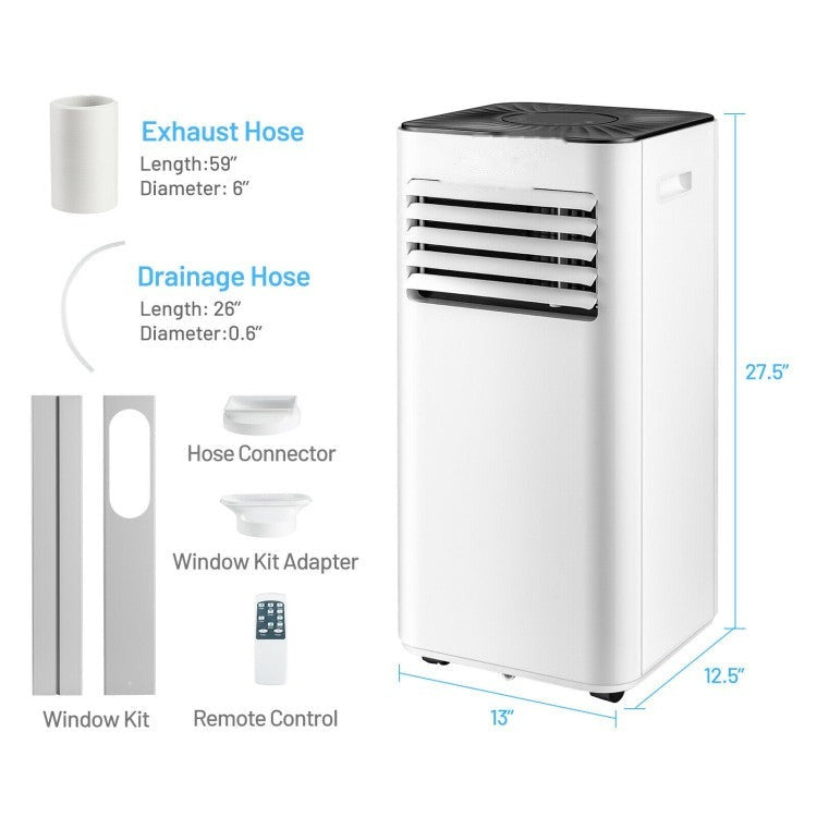 10000 BTU Portable Evaporative Air Cooler Dehumidifier with 24H Timer - 11