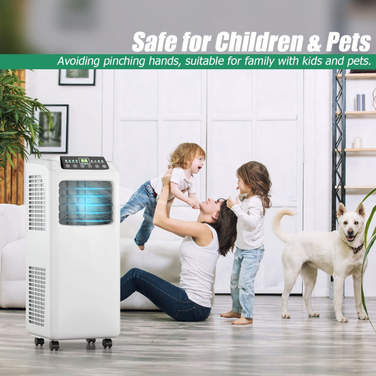 9000 BTU Portable Air Conditioner with Built-in Dehumidifier and Remote Control - 11