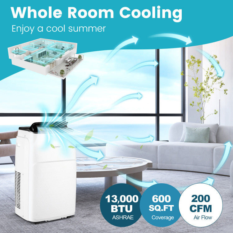 13000 BTU(Ashrae) Portable Air Conditioner with App and Heater - 2