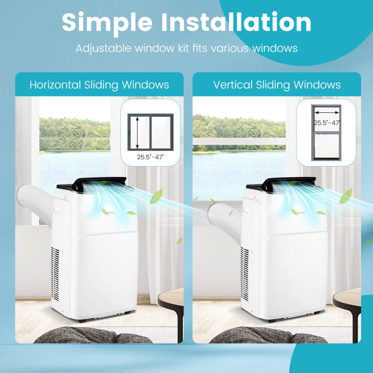 13000 BTU(Ashrae) Portable Air Conditioner with App and Heater - 4