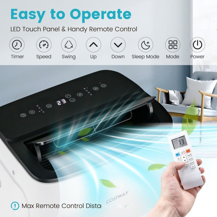 13000 BTU(Ashrae) Portable Air Conditioner with App and Heater - 7