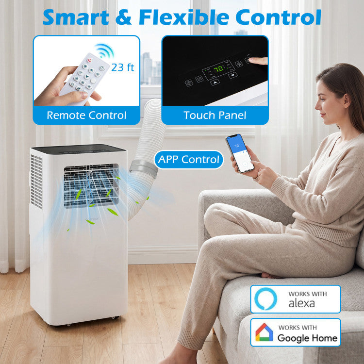 14000 BTU 3-in-1 Smart AC with Wi-Fi and Remote Control & Window Kit - 6