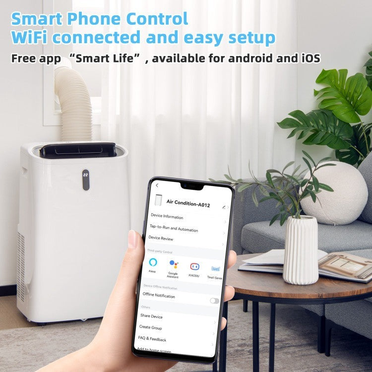 14000 BTU(Ashrae) Portable Air Conditioner with APP and WiFi Control - 5