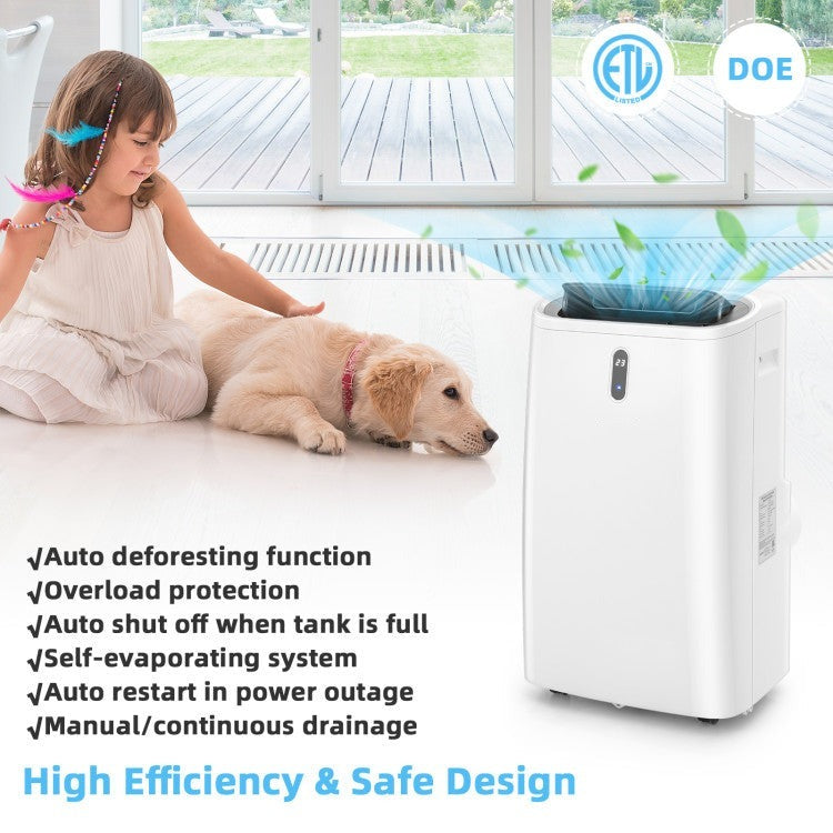 14000 BTU(Ashrae) Portable Air Conditioner with APP and WiFi Control - 8