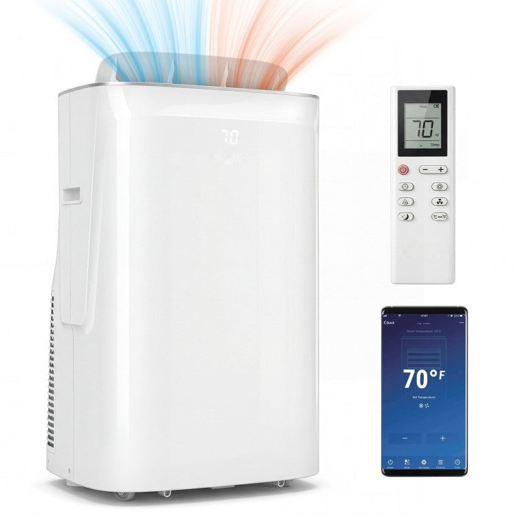 15000 BTU Inverter Portable Air Conditioner Smart Wifi Enabled Cooling and Heating Unit