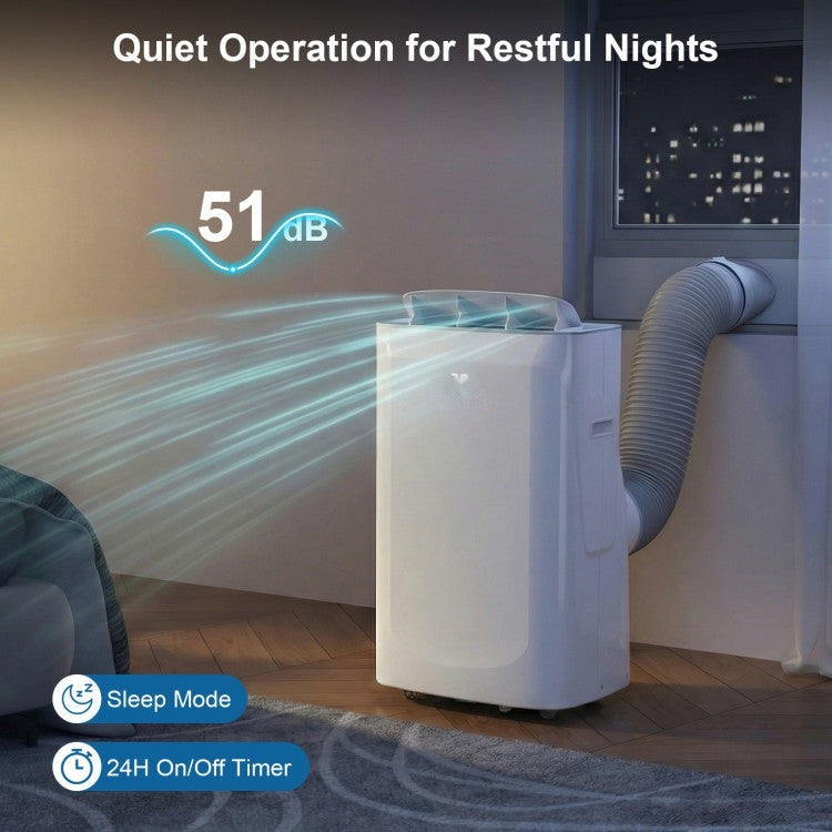15000 BTU Inverter Portable Air Conditioner Smart Wifi Enabled Cooling and Heating Unit - 8
