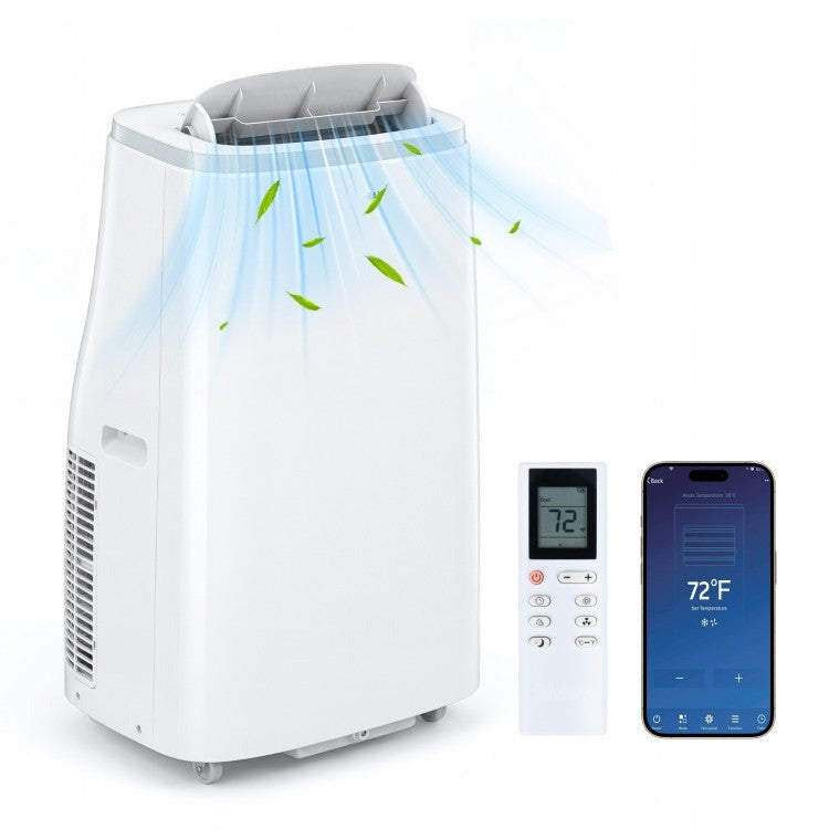 15000 BTU Portable Air Conditioner with APP Control and Fan