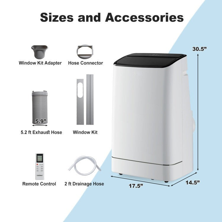 15000 BTU Portable Air Conditioner with APP Control and Heat - 3
