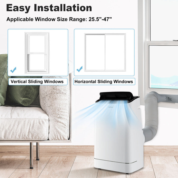 15000 BTU Portable Air Conditioner with APP Control and Heat - 4