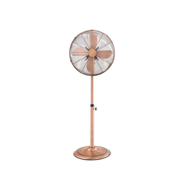 16 Inch Pedestal Standing Fan Oscillating Pedestal Fan with 3 Speeds and Adjustable Height - 3