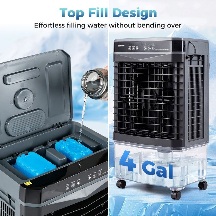 1800 CFM Evaporative Air Cooler with 4 Gal Water Tank - 3