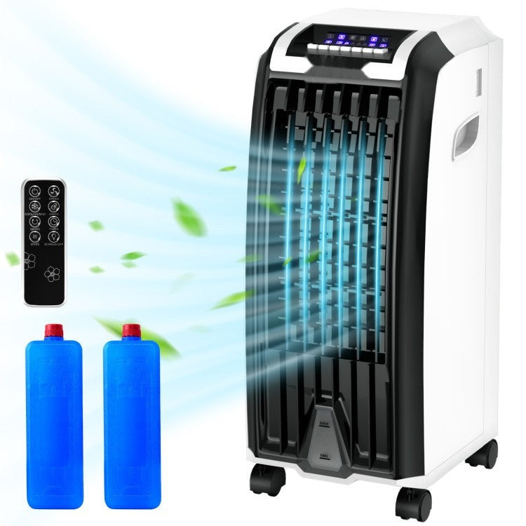 Portable Evaporative Air Cooler with 3 Wind Modes and Timer for Home Office - 3