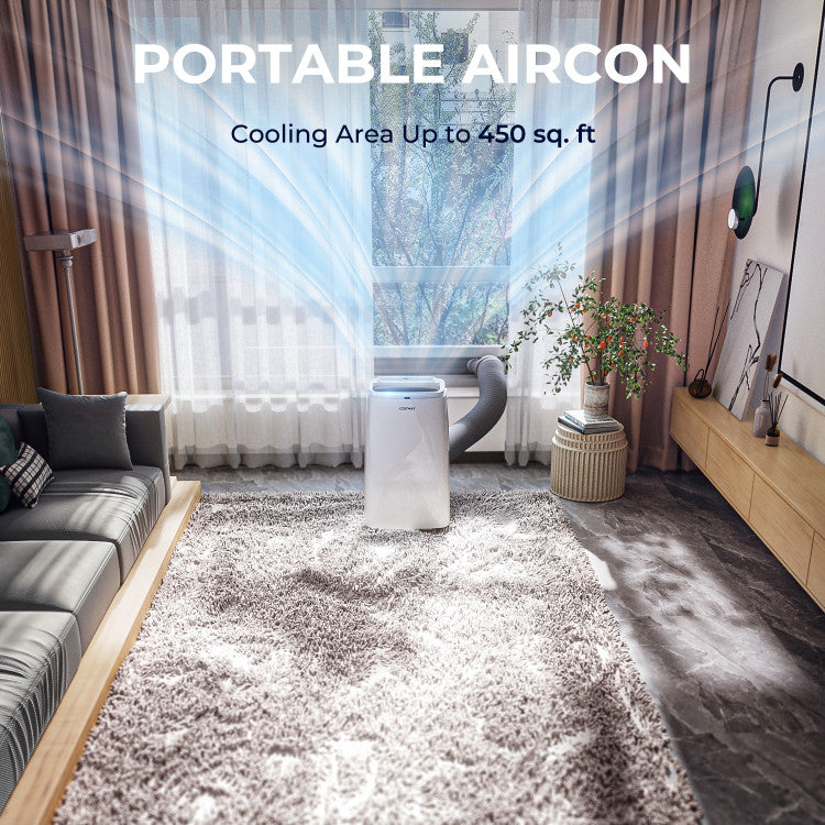 12000 BTU(Ashrae) 3-in-1 Portable Air Conditioner with Remote Control