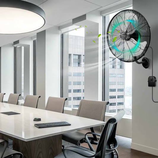 20 Inch Wall Mount Fan with 3 Fan Speeds and Adjustable Tilt Head - 2