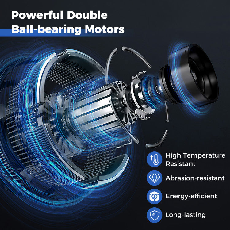 20 Inch Wall Mount Fan with 3 Fan Speeds and Adjustable Tilt Head - 8