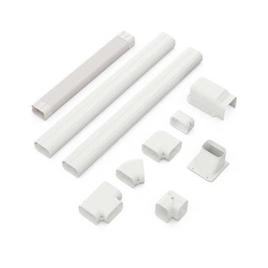 4 Inches W x 10/16.5 Feet L Mini Decorative PVC Slim Line Cover Kit - 7
