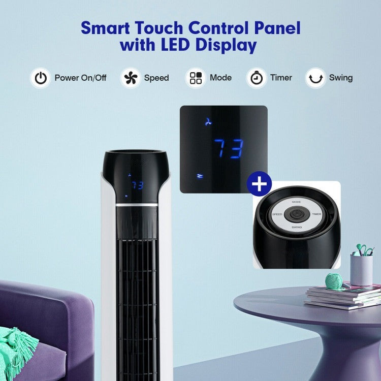 Portable 48 Inches Tower Fan with Remote Control - 10