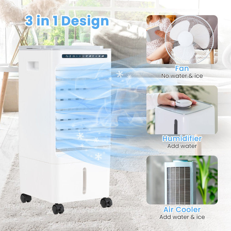 3-in-1 Evaporative Portable Air Cooler with 3 Modes and Remote Control