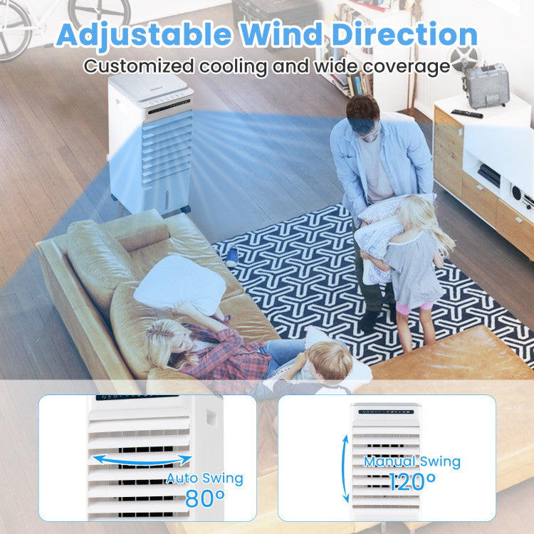 3-in-1 Evaporative Portable Air Cooler with 3 Modes and Remote Control - 6