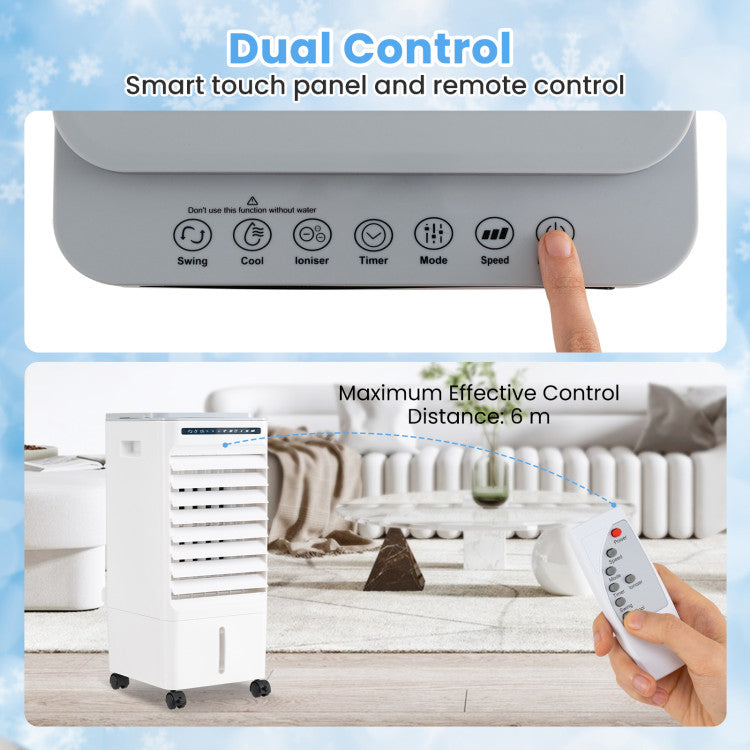 3-in-1 Evaporative Portable Air Cooler with 3 Modes and Remote Control - 7
