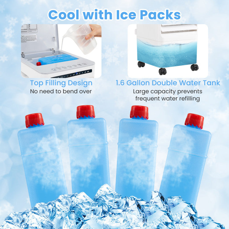 3-in-1 Evaporative Portable Air Cooler with 3 Modes and Remote Control - 9