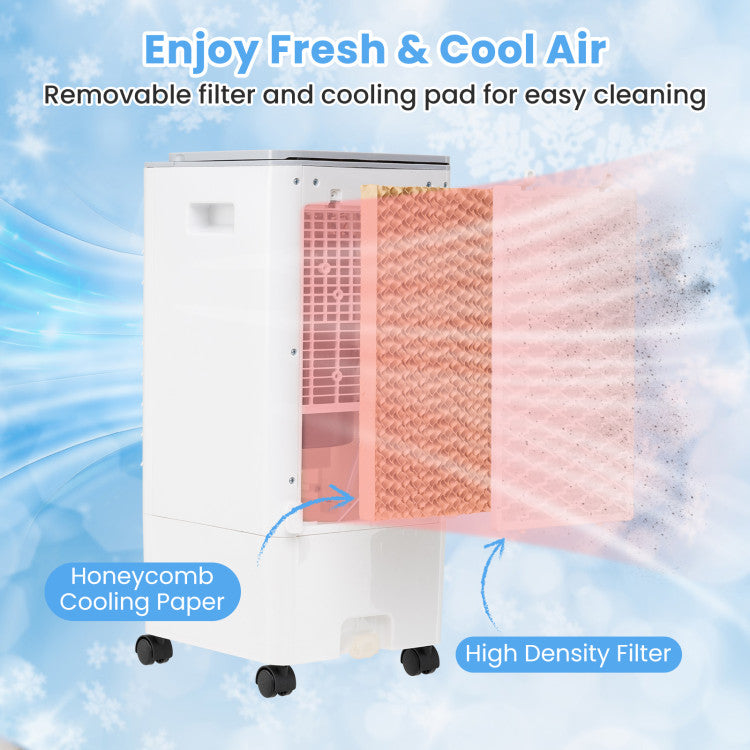3-in-1 Evaporative Portable Air Cooler with 3 Modes and Remote Control - 11