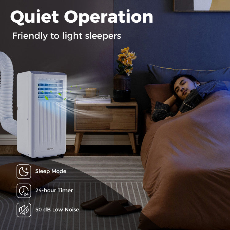 8000/10000 BTU Portable Air Conditioner 3 in 1 AC Unit Fan and Dehumidifier - 5