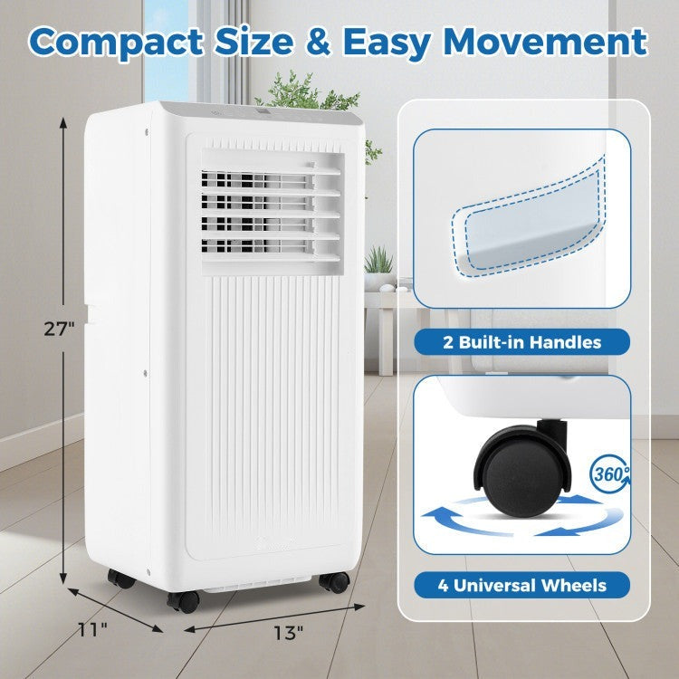 8000/10000 BTU Portable Air Conditioner 3 in 1 AC Unit Fan and Dehumidifier - 6