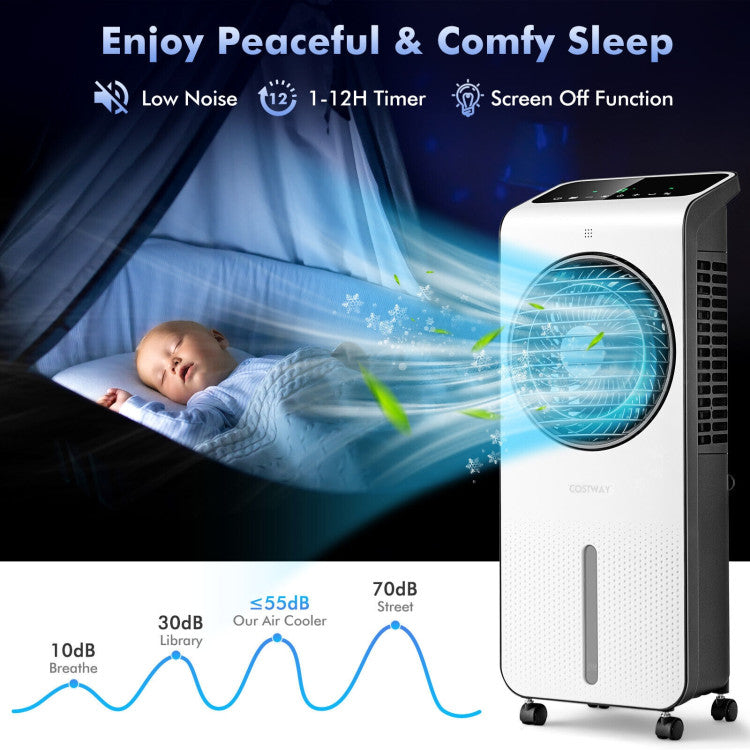 3-in-1 Evaporative Air Cooler with 12H Timer Remote - 4