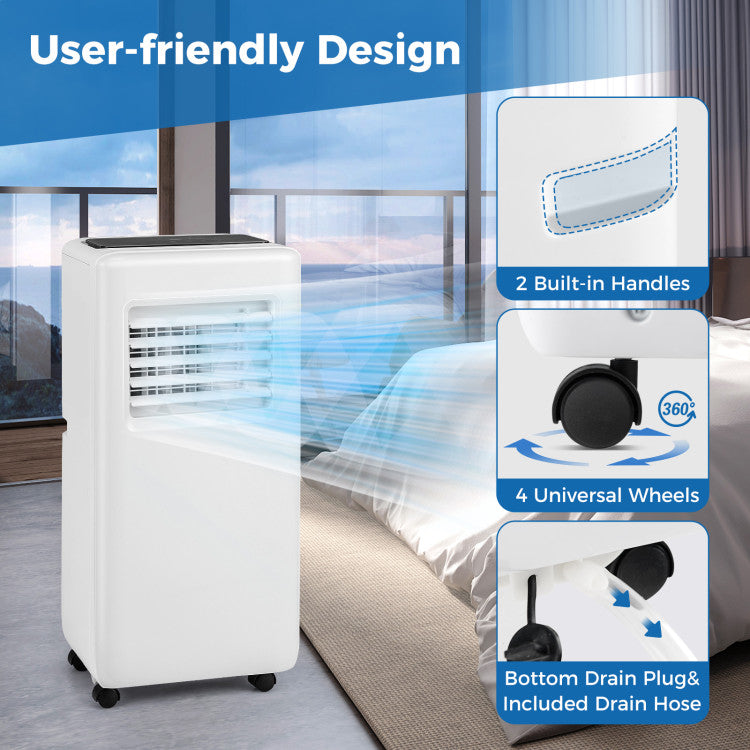 3-in-1 8000 BTU Portable Air Conditioner with Remote Control - 11