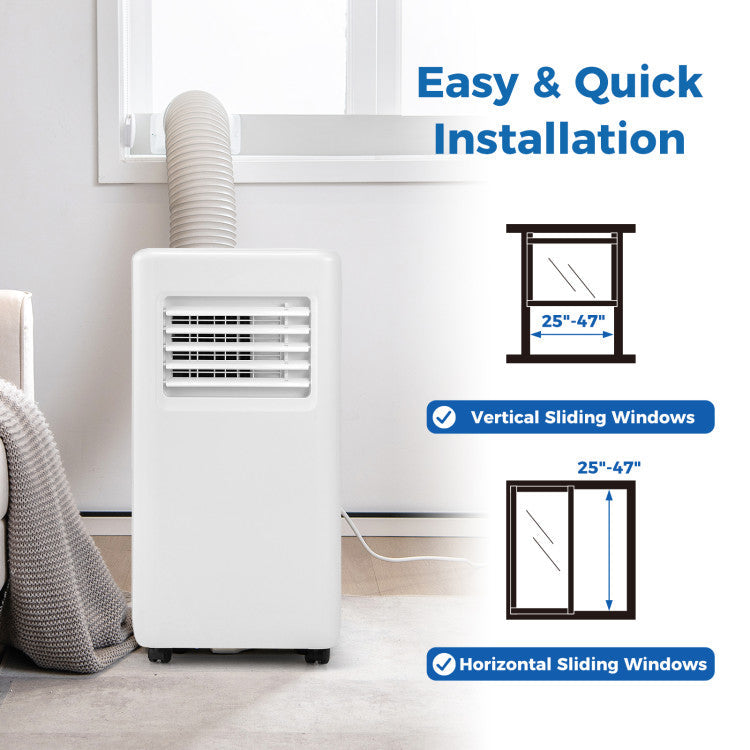 3-in-1 8000 BTU Portable Air Conditioner with Remote Control - 13