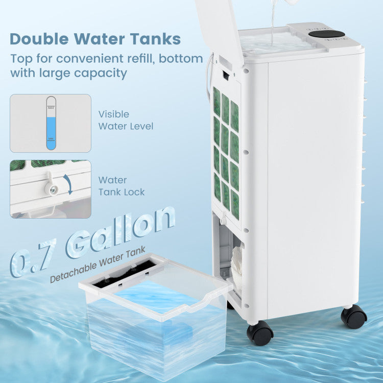 3-in-1 Evaporative Air Cooler with Remote for Home Office - 4