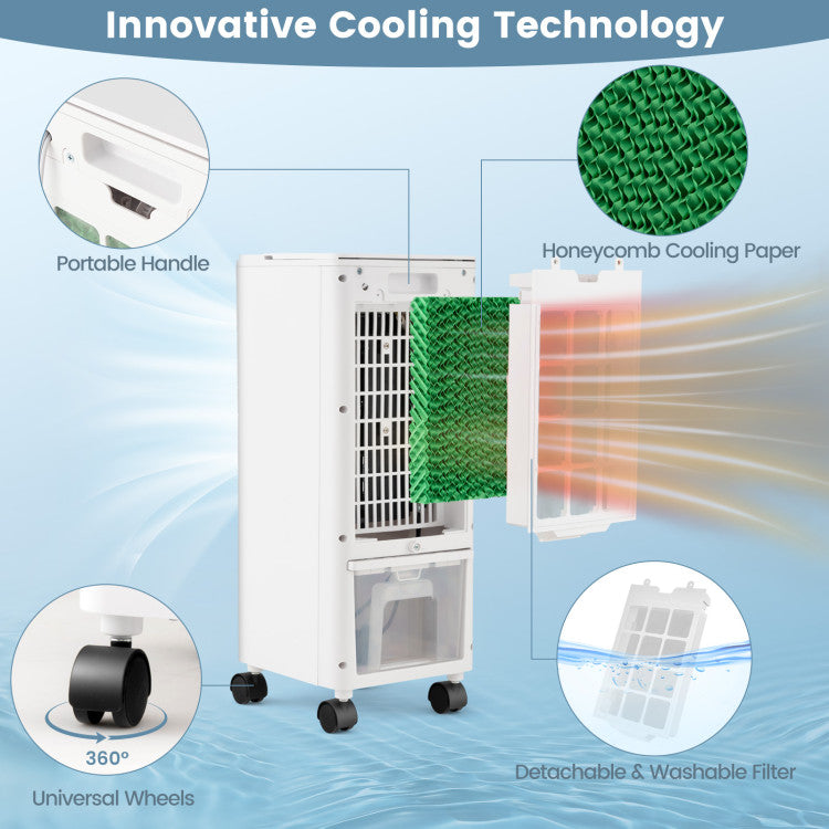 3-in-1 Evaporative Air Cooler with Remote for Home Office - 7