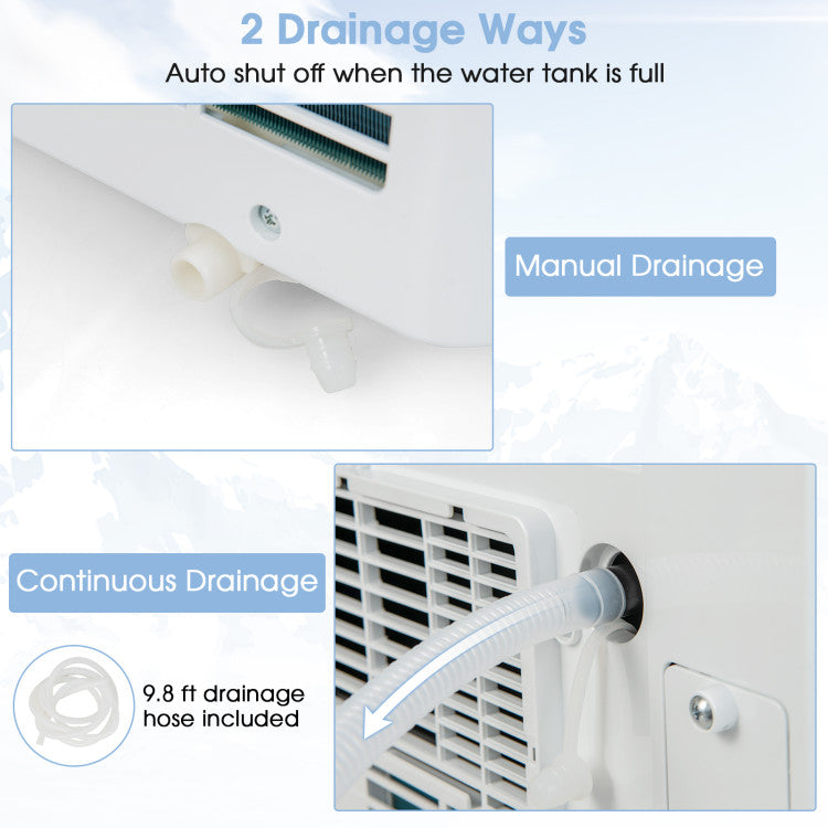 5000/6000 BTU(SACC) Portable Air Conditioner Cools 250 Sq.Ft - 9