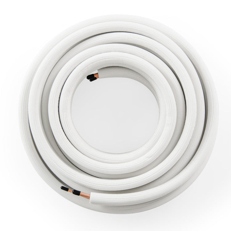 50 Feet Mini Split Line Set with 1/4 Inch and 3/8 Inch O.D. Copper Pipes Tubing - 2