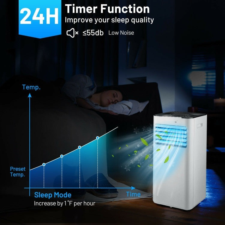 10000 BTU Portable Evaporative Air Cooler Dehumidifier with 24H Timer - 6