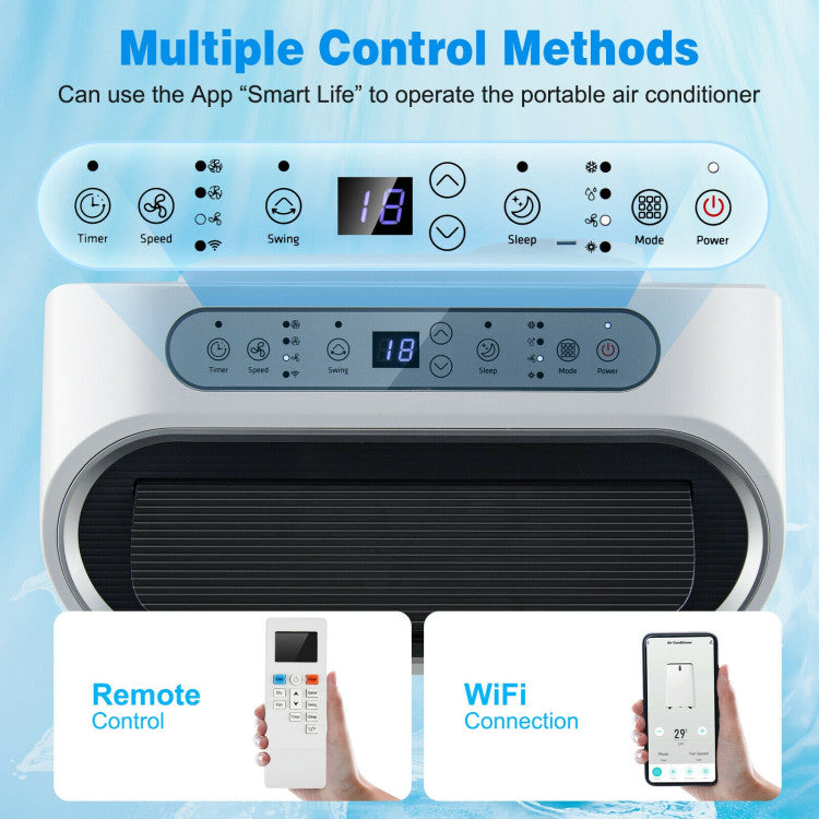 12000 BTU(Ashrae) Portable Air Conditioner with Smart App Control - 7