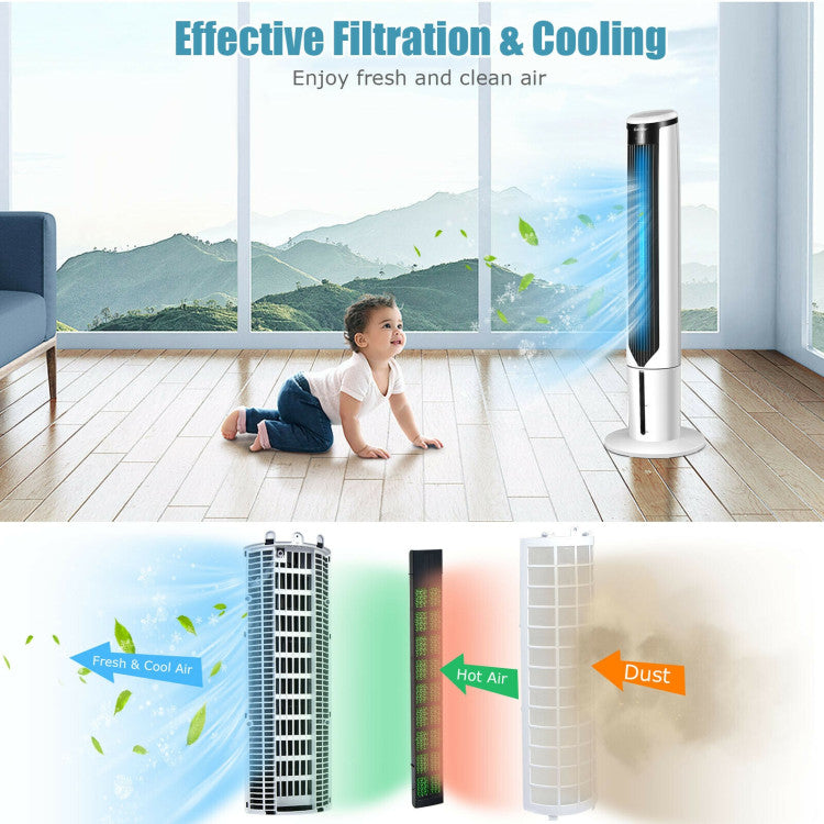 41 Inches Evaporative Air Cooler with 3 Modes and 3 Speeds - 8